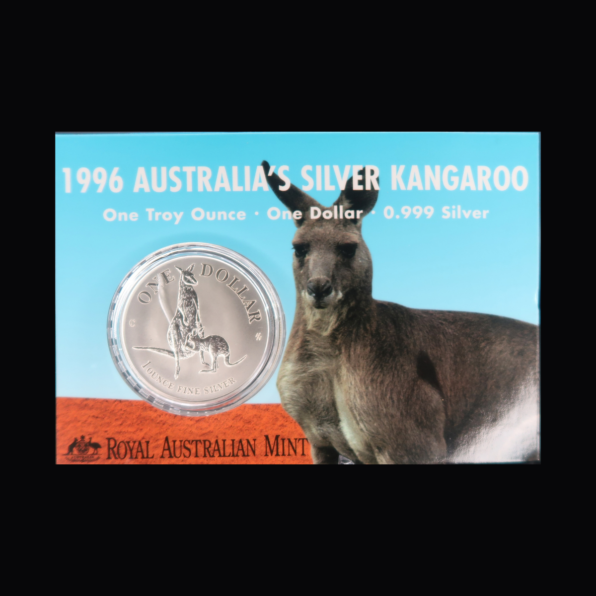 1996 Australian 1oz Silver $1 Kangaroo