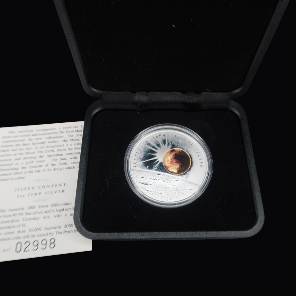 2000 Australian Millennium 1 Troy Ounce Silver Proof