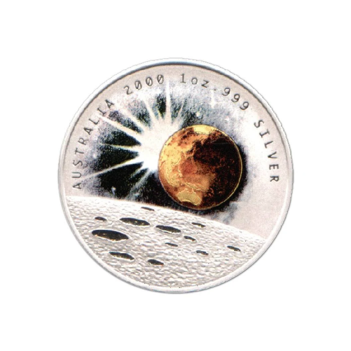 2000 Australian Millennium 1 Troy Ounce Silver Proof