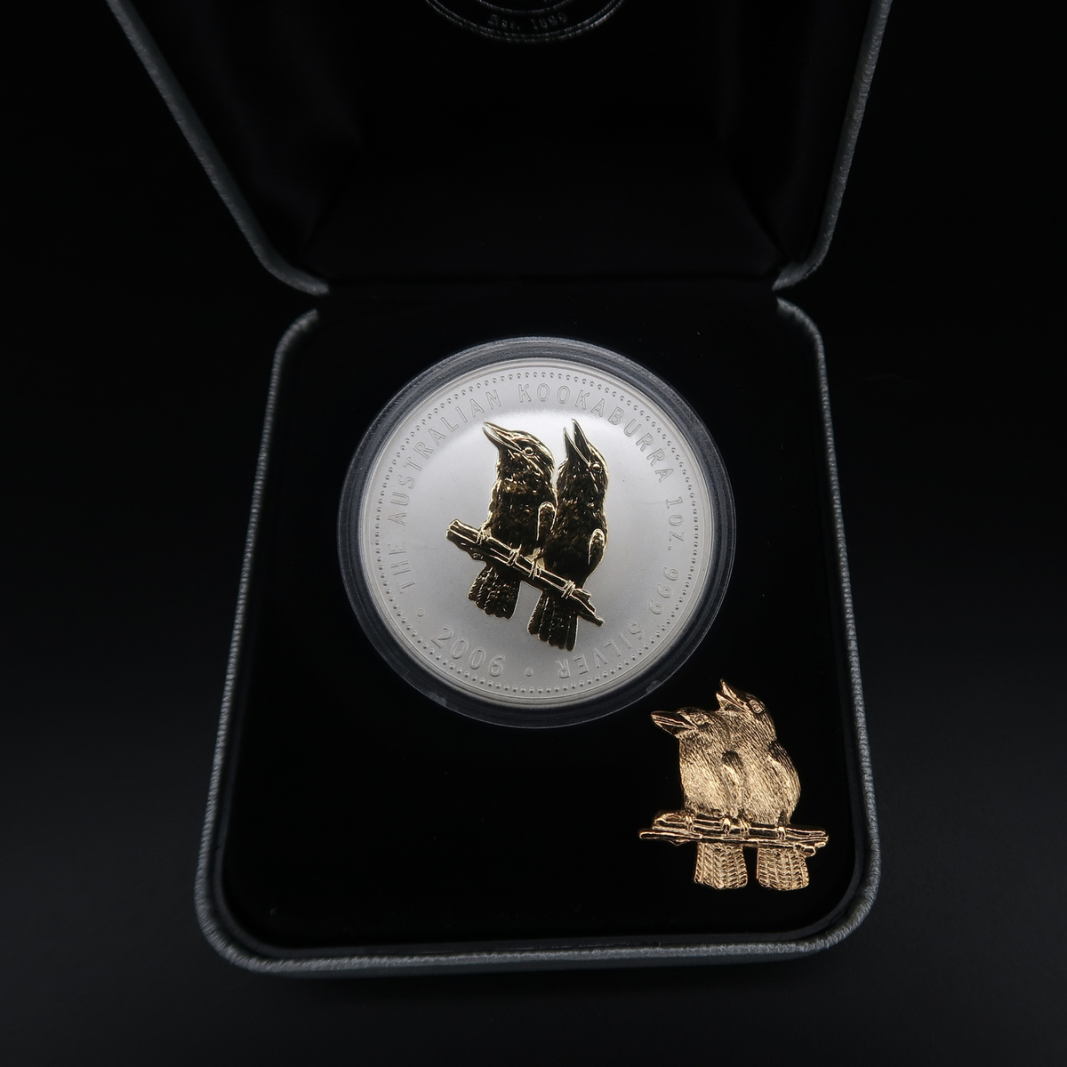 2006 Australian One Dollar ($1)  Kookaburra Gilded SIlver
