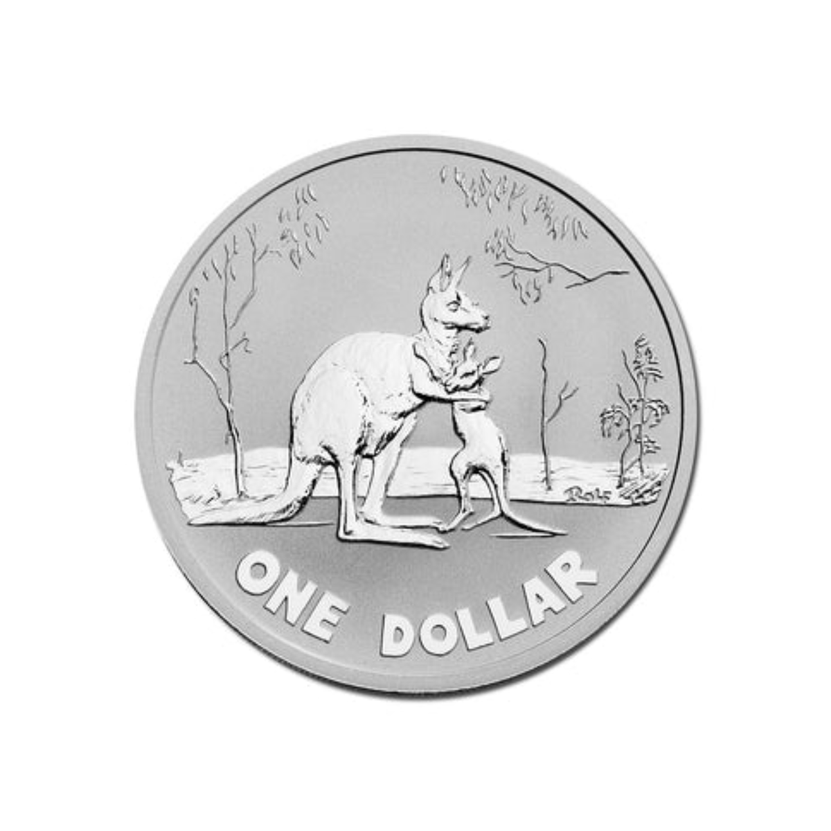 2007 $1  Kangaroo - Rolf Harris Cupro-Nickel Specimen