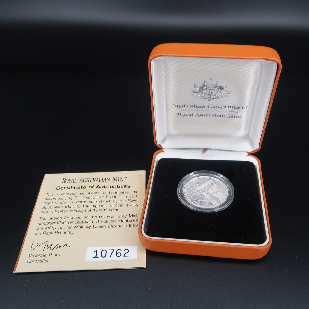 2003 Australian One Dollar ($1) 60 Years of Australian Citizenship Silver Proof