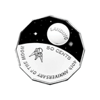 2009 Australian 50c - 40th Anniversary of The Moon Landing Uncirculated Coin