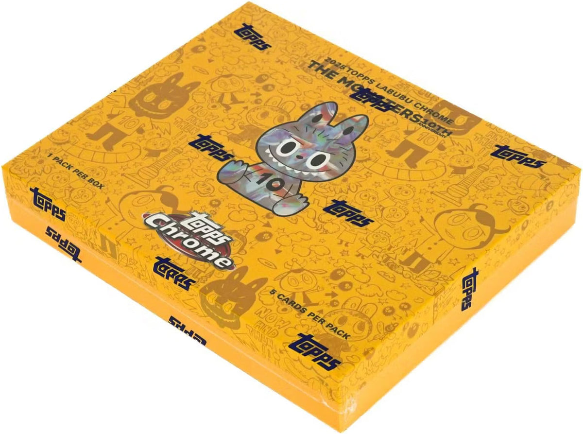 Topps 2025 Chrome Labubu The Monsters 10th Anniversary Hobby Box