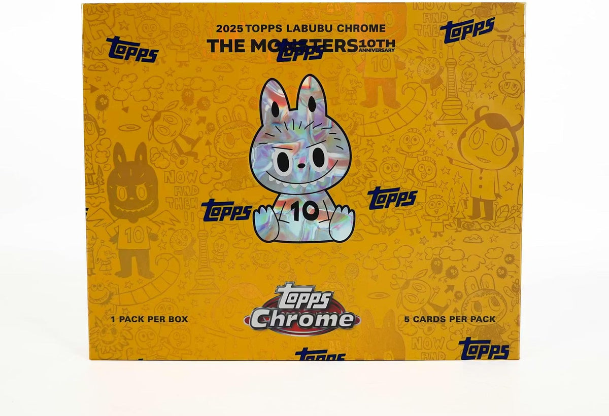 Topps 2025 Chrome Labubu The Monsters 10th Anniversary Hobby Box