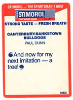 1990 Stimorol Rugby League #32 Paul Dunn