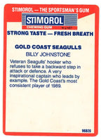 1990 Stimorol Rugby League #63 Billy Johnstone