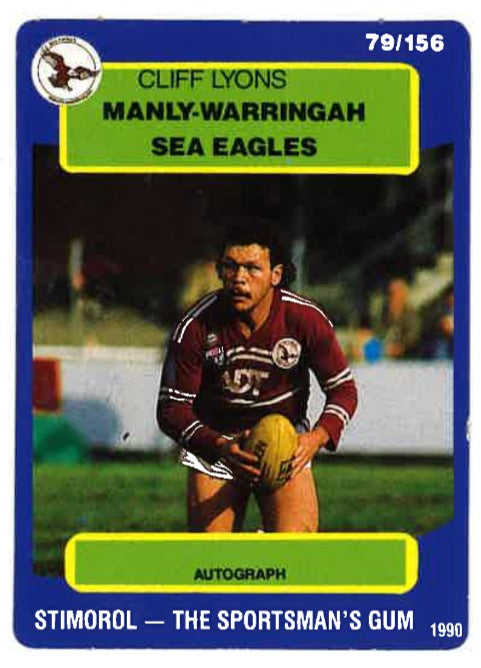 1990 Stimorol Rugby League #79 Cliff Lyons