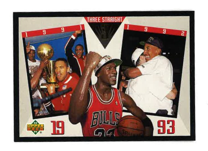 1993-94 Upper Deck #SP-4 Chicago Bulls Three Straight