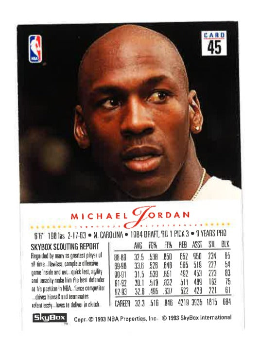 1993-94 SkyBox Premium #45 Michael Jordan