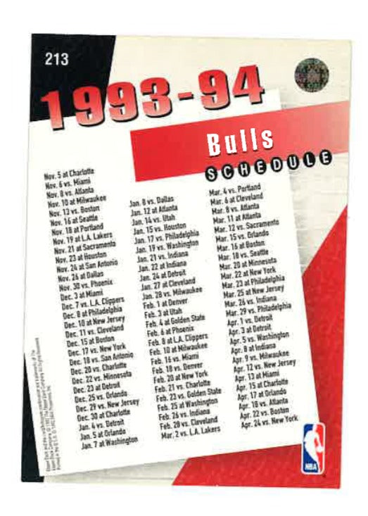 1993-94 Upper Deck #213 Chicago Bulls