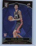 2024-25 Panini Prizm #2 Kel'el Ware Emergent Prizms Blue Pulsar #/99