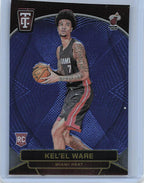 2024-25 Panini Prizm #2 Kel'el Ware Emergent Prizms Blue Pulsar #/99