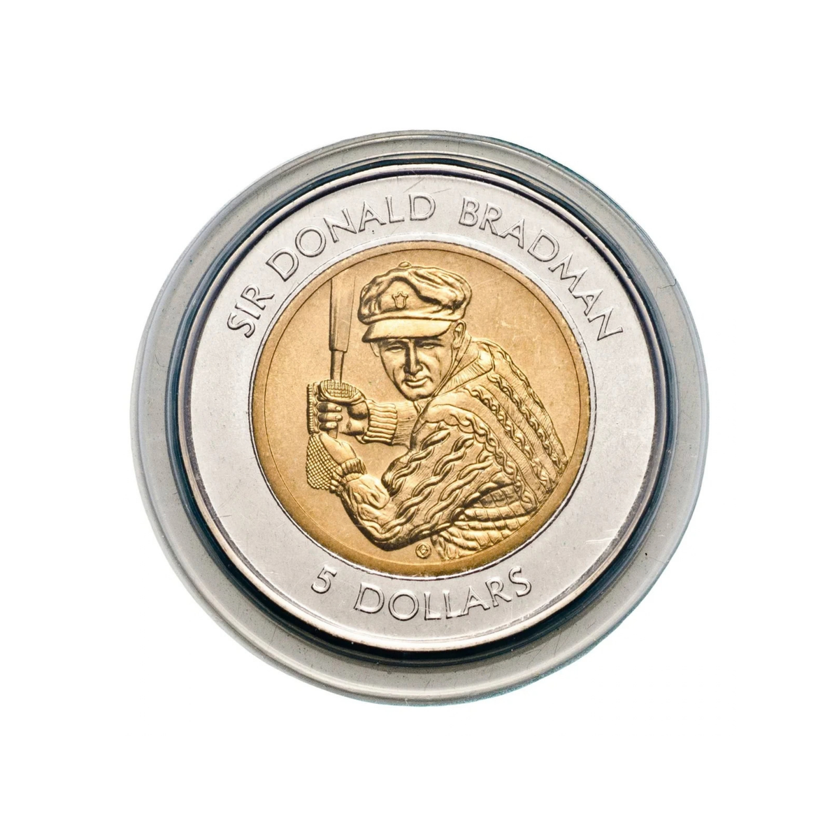 1996 Australian Five Dollar ($5) Coin - Bradman - Bi-Metal
