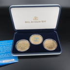 2002 Australian $5 Dollar XVII Commonwealth Games Three-Coin Set
