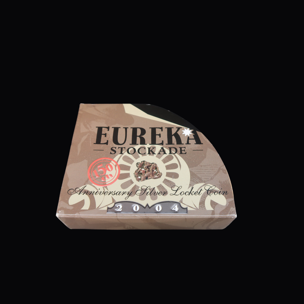 2004 Eureka Stockade Silver Proof $1 Locket Coin with Gold Nuggets