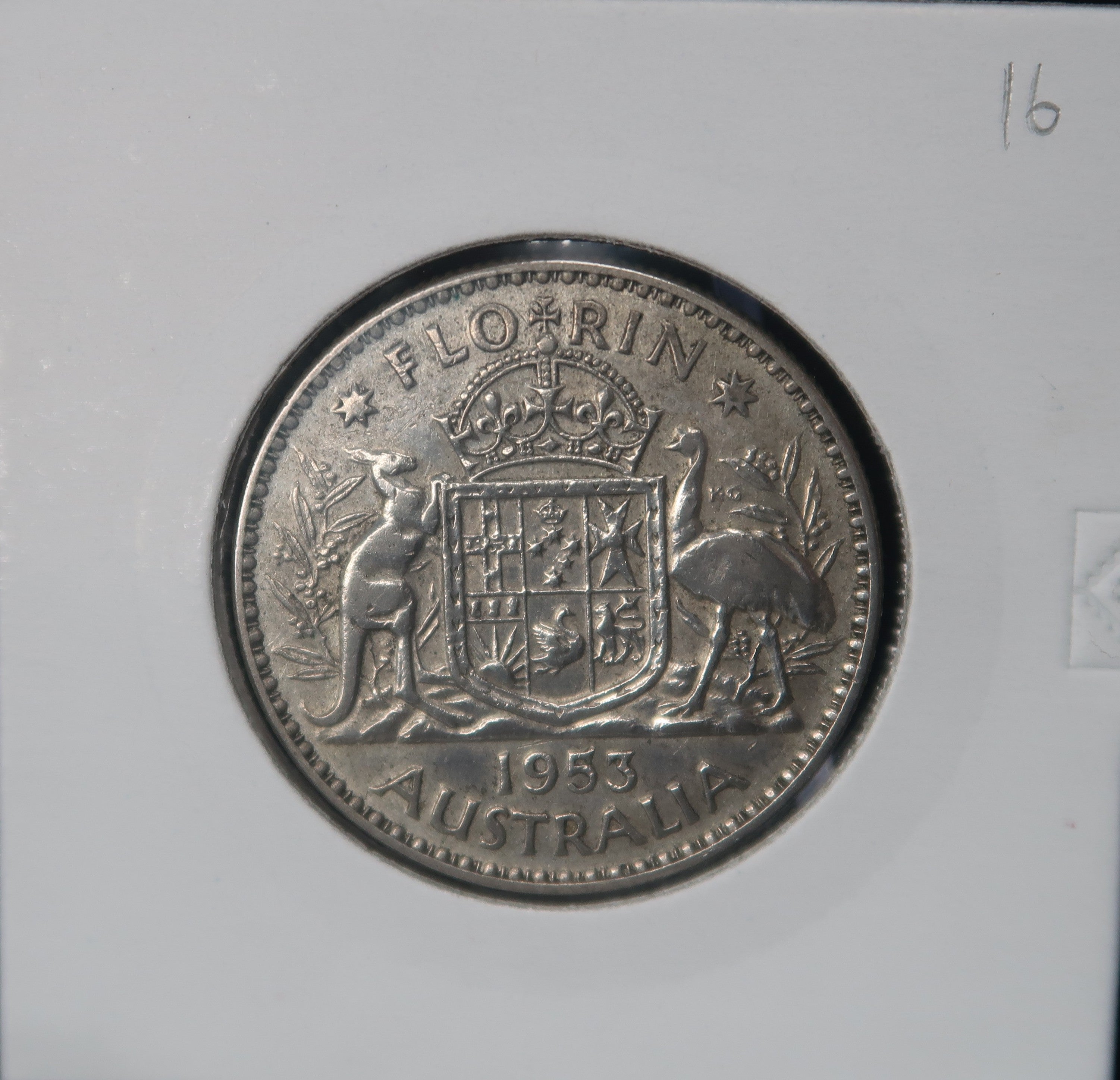 1953-1954 Australian Florin Queen Elizabeth II