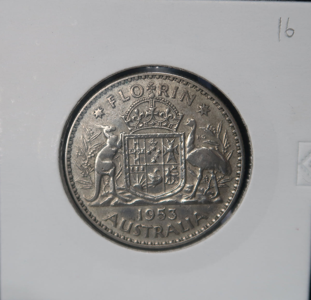 1953-1954 Australian Florin Queen Elizabeth II
