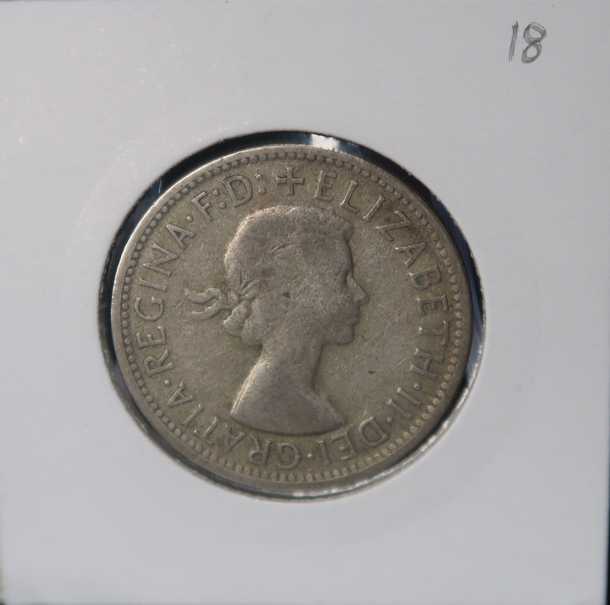 1956-1963 Australian Florin Queen Elizabeth II