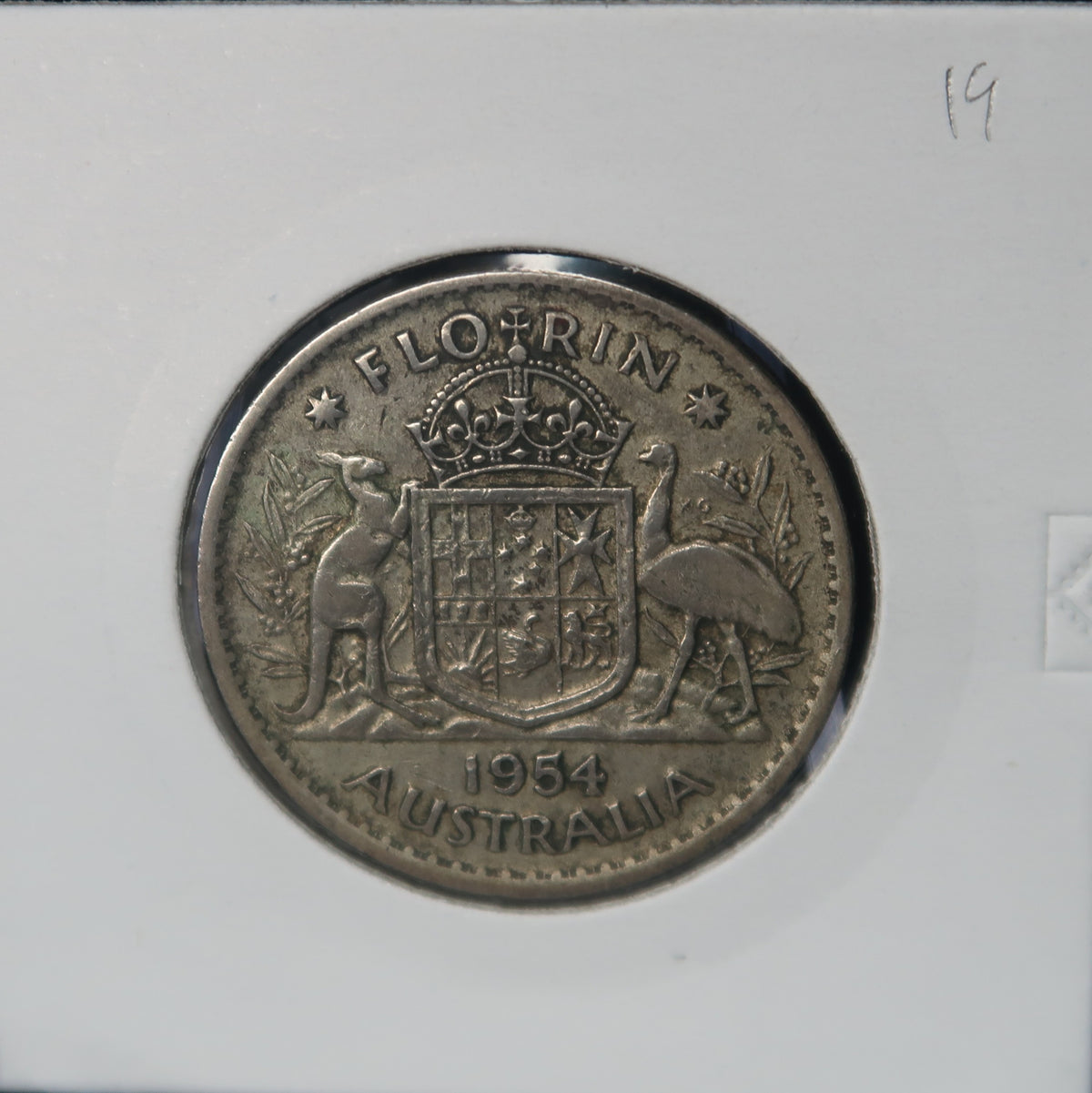 1953-1954 Australian Florin Queen Elizabeth II