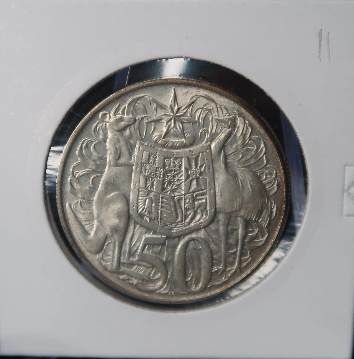 1966 Australian Fifty Cents (50c) Round