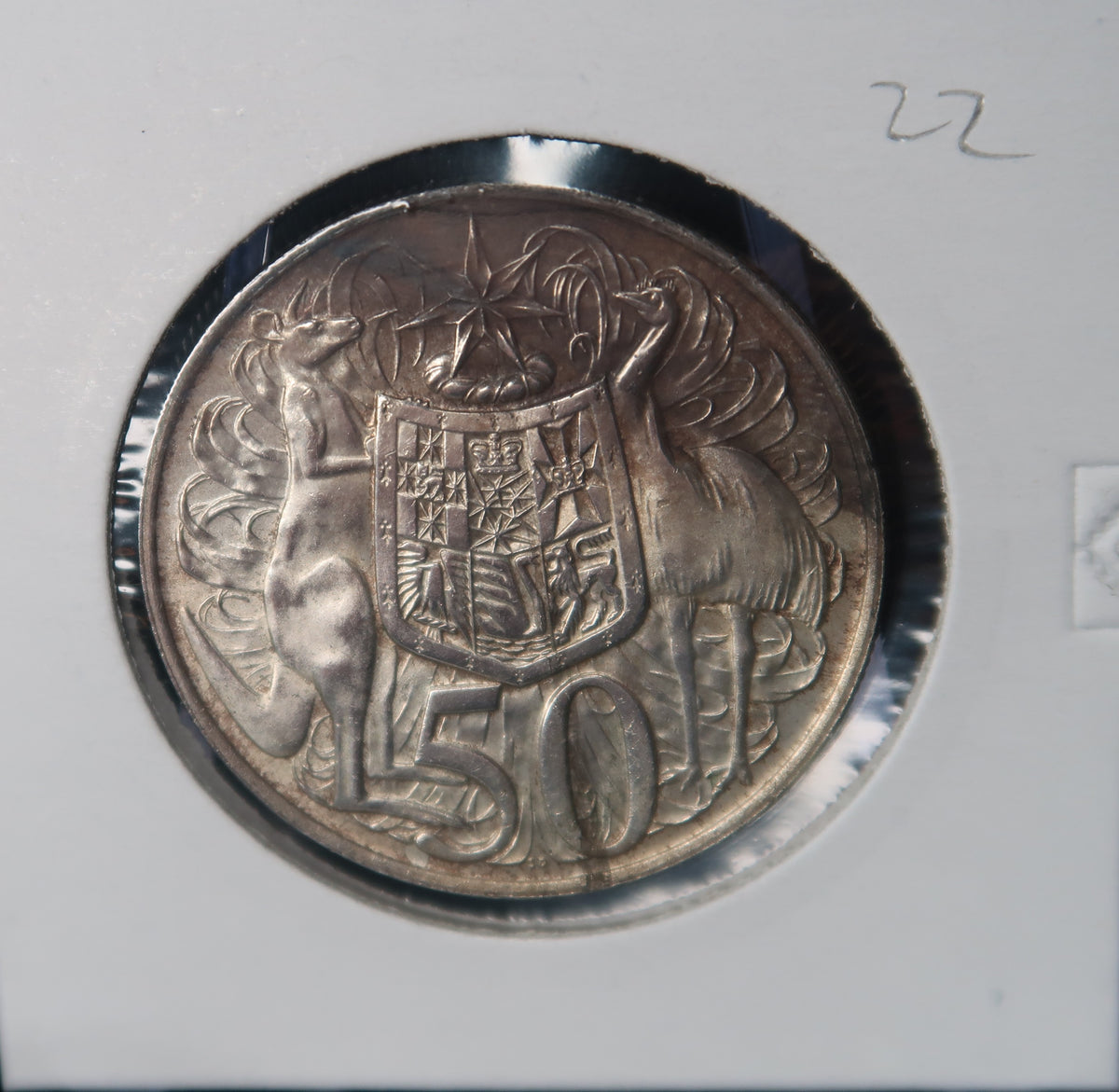 1966 Australian Fifty Cents (50c) Round