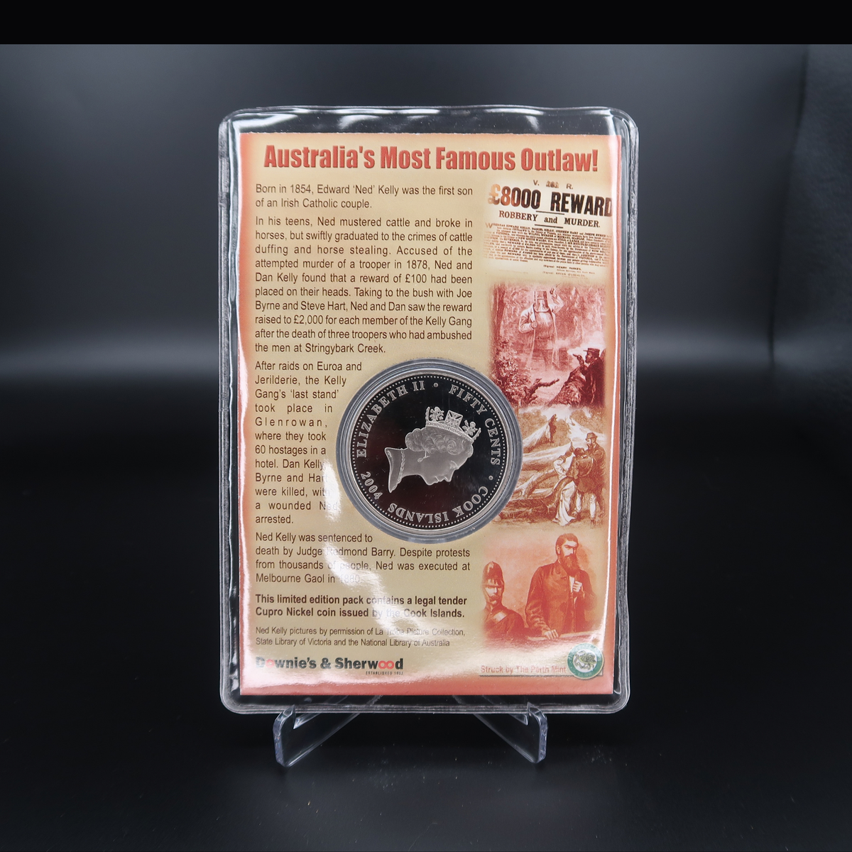 2004 Cook Islands Fifty Cents (50c) Ned Kelly