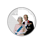 2007 Australian One Dollar ($1) Royal Diamond Wedding Anniversary Silver Ounce
