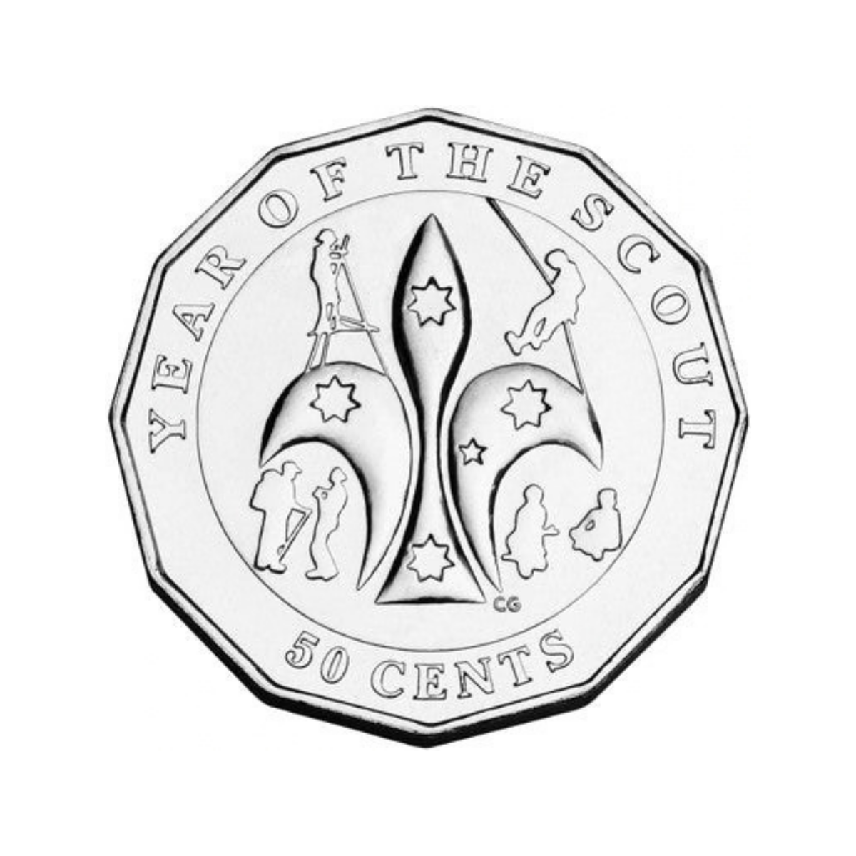 2008 Australian 50c - Centenary of Scouts Uncirculated Coin
