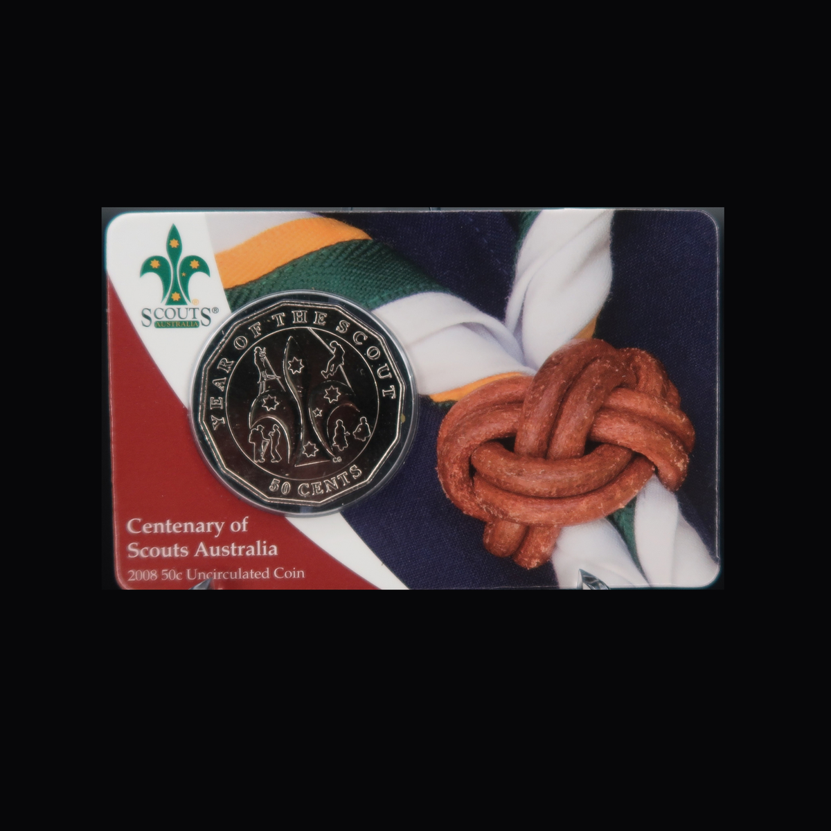 2008 Australian 50c - Centenary of Scouts Uncirculated Coin