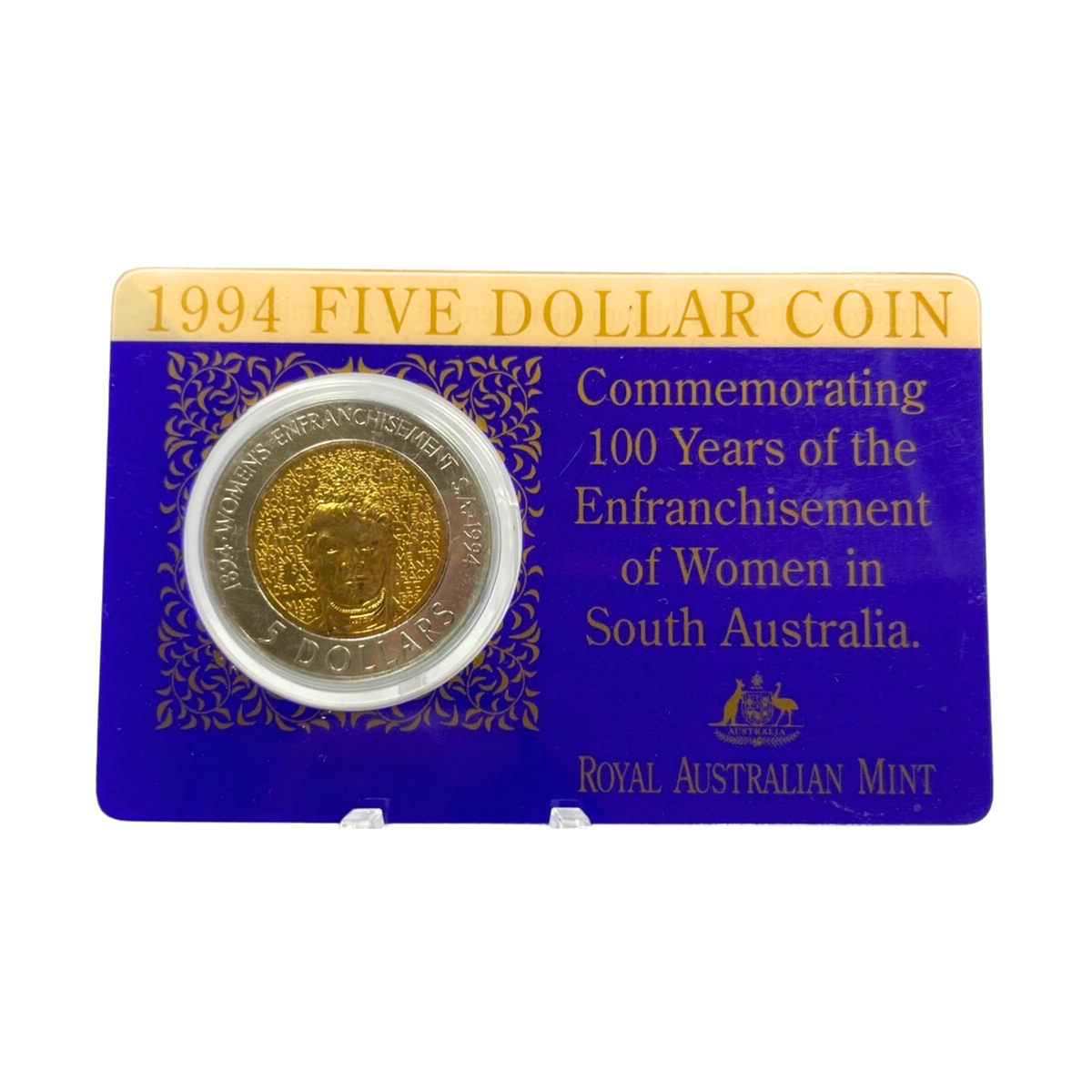 1994 Australian Five Dollar ($5) Coin - Womens Vote - Bi-Metal