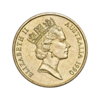 1990 Australian Five Dollar ($5) Coin 75th ANZAC